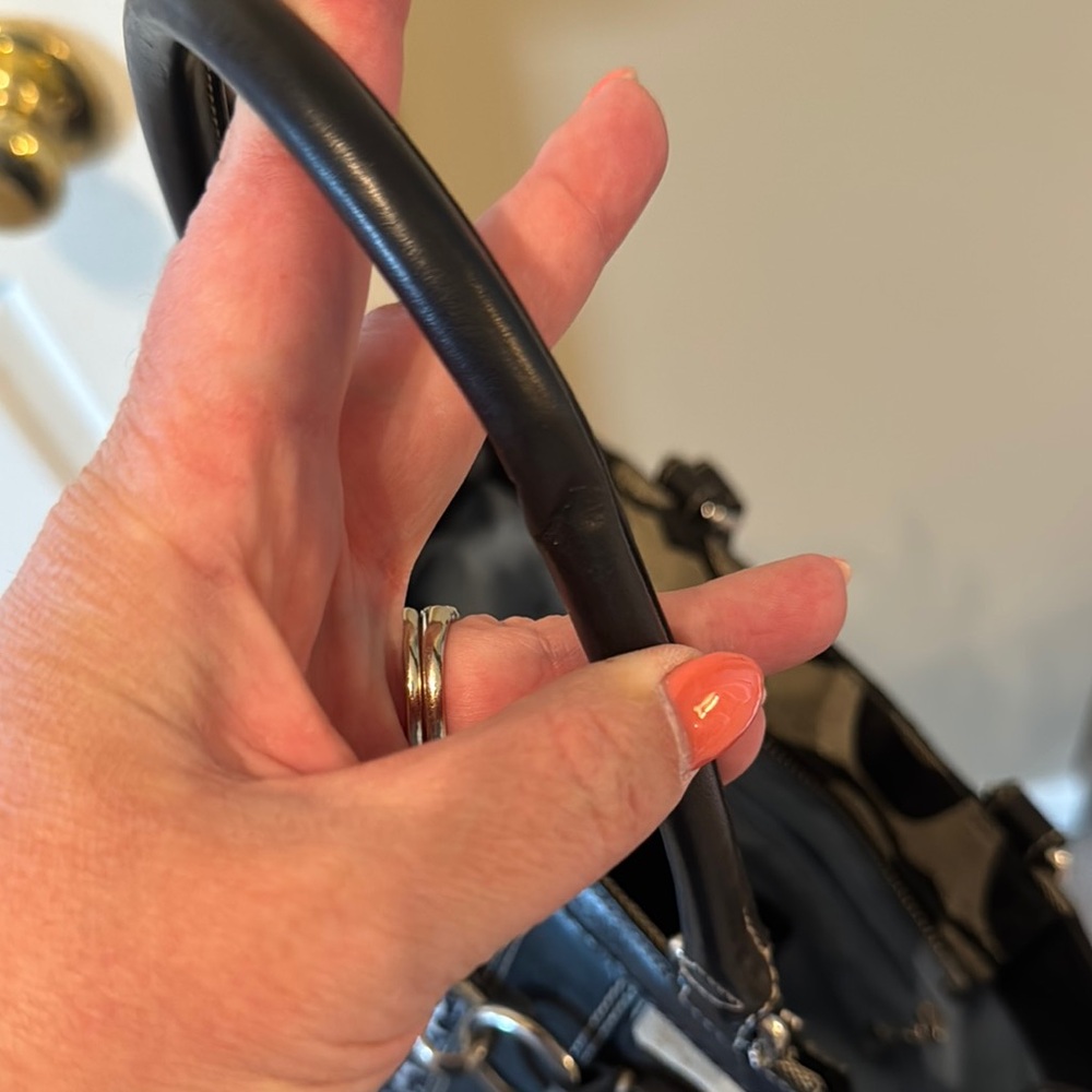 Coach Black and Gray Shoulder Bag - Picture 7 of 8